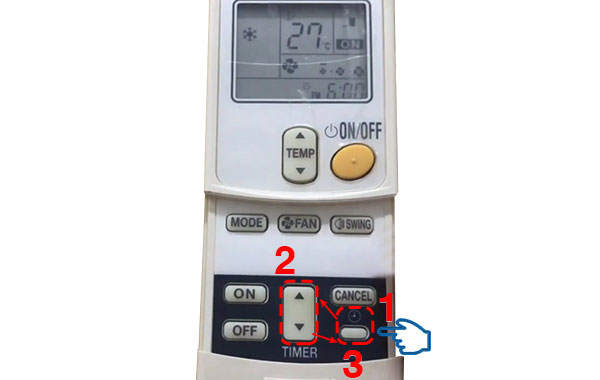 Cài đặt chế độ hẹn giờ trên máy lạnh Daikin thế hệ cũ